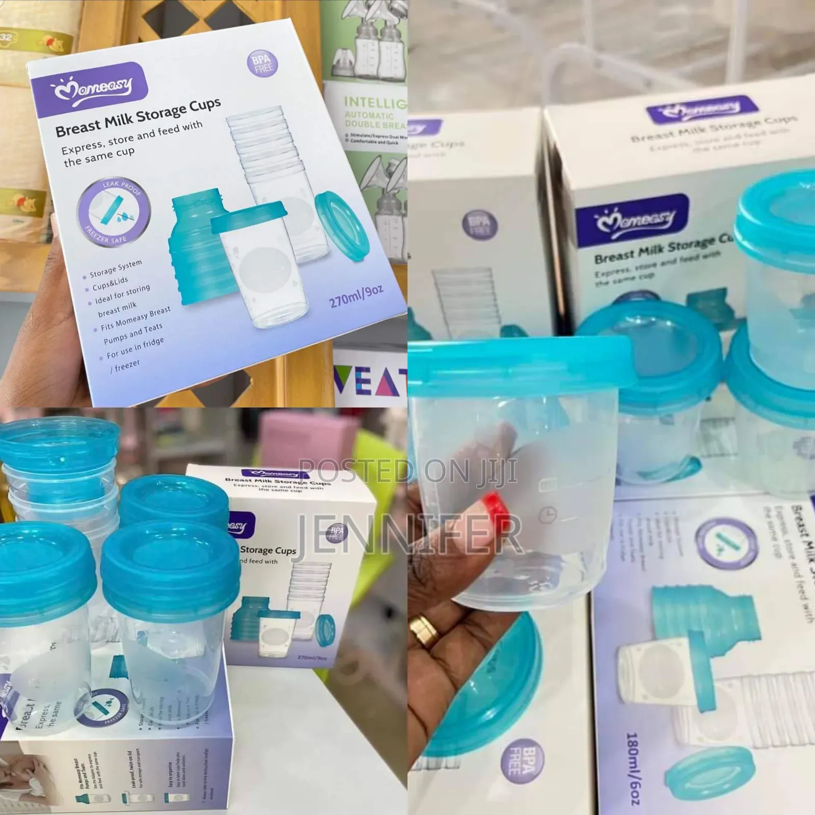 Contamination Proof Breast Milk Storage Cups