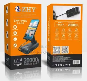 Zhy P05 20000mah Power With Phone Holder