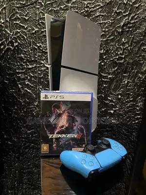 Ps5 Slim Disc Version Console Eu 1 Blue Pad Teken Cd