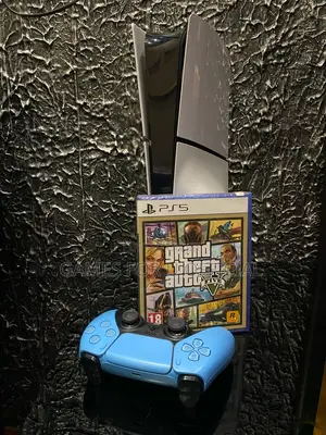 Ps5 Slim Console Disc Uk Blue Pad