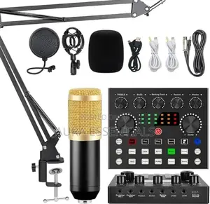 Sound Card Kit Condenser Microphone Set