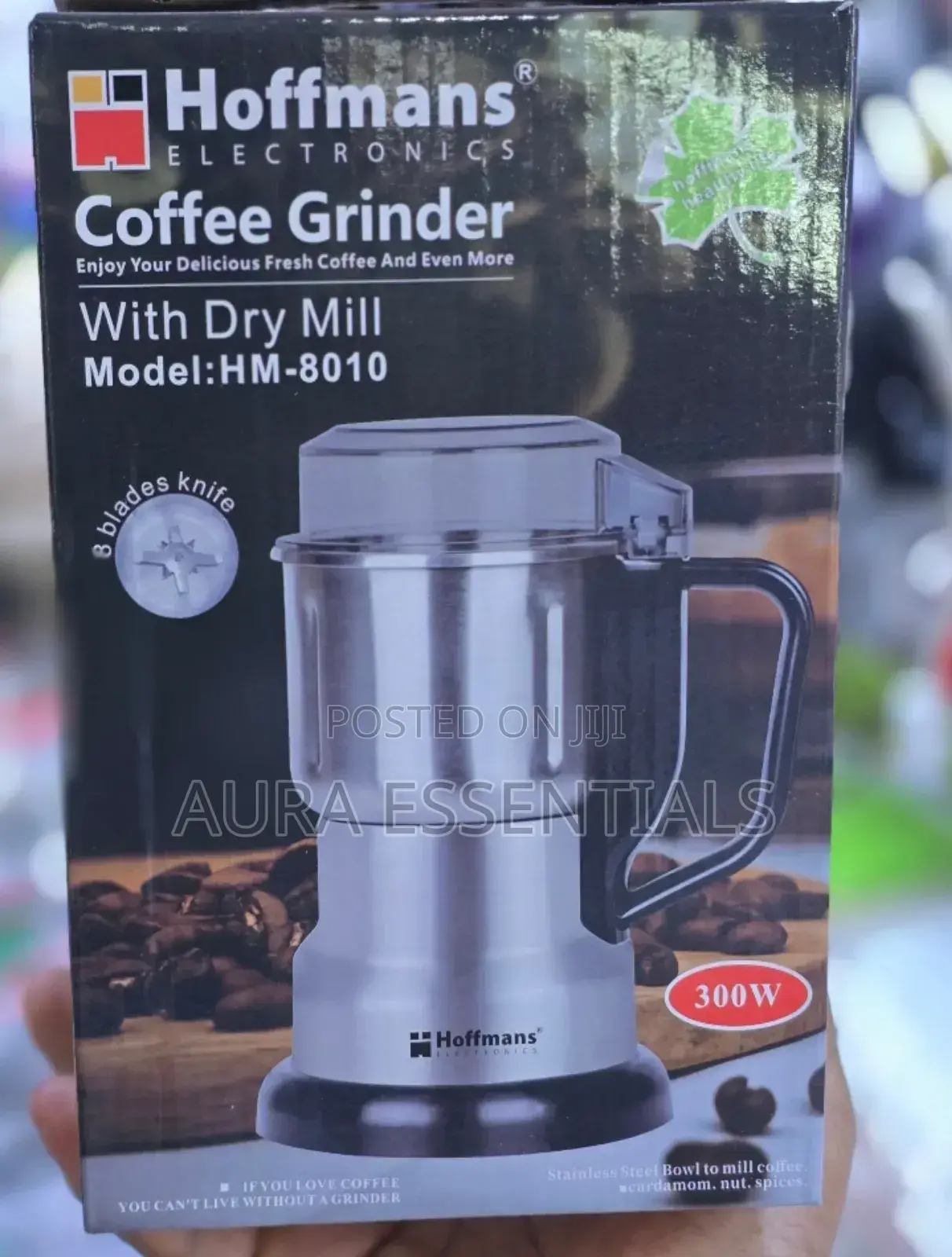 Hoffmans 300w Coffee Grinder With Dry Mill
