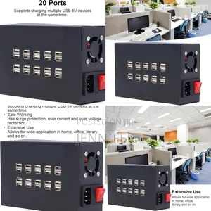 Universal 20 Ports Multiple Charging Station