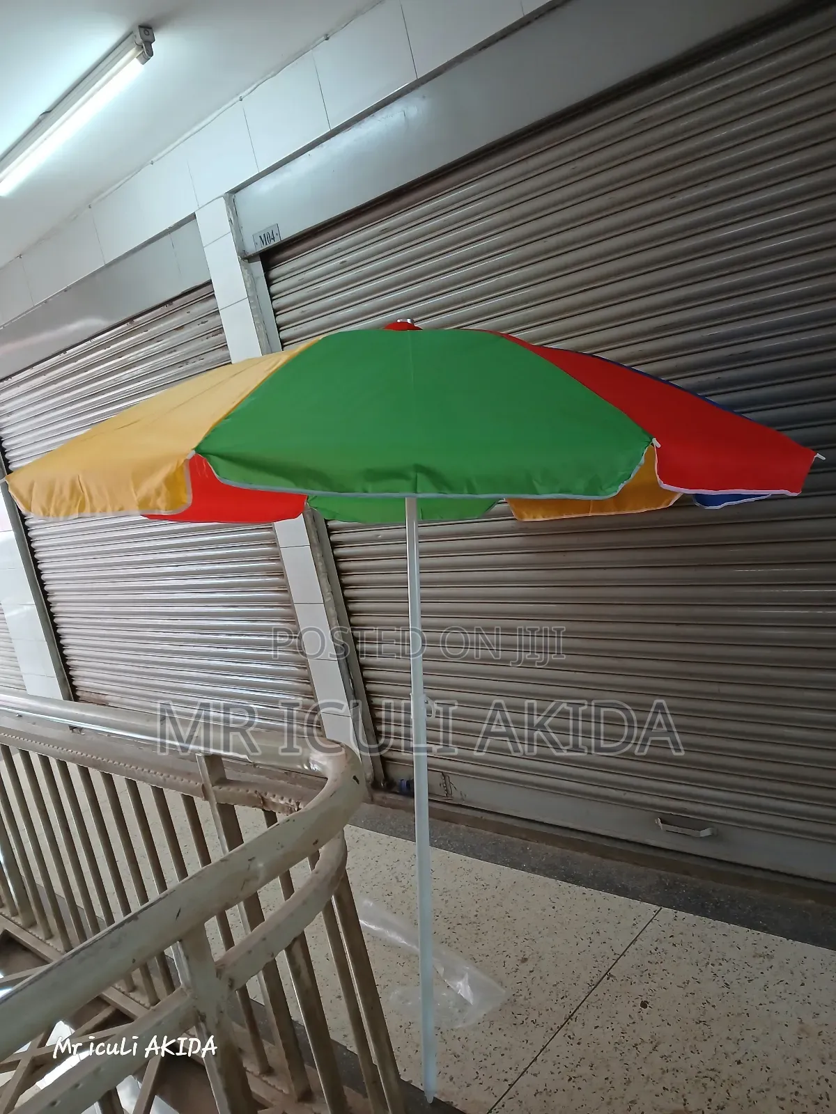 Mixed Colours 1.7mtrs Garden Sun and Business Umbrella