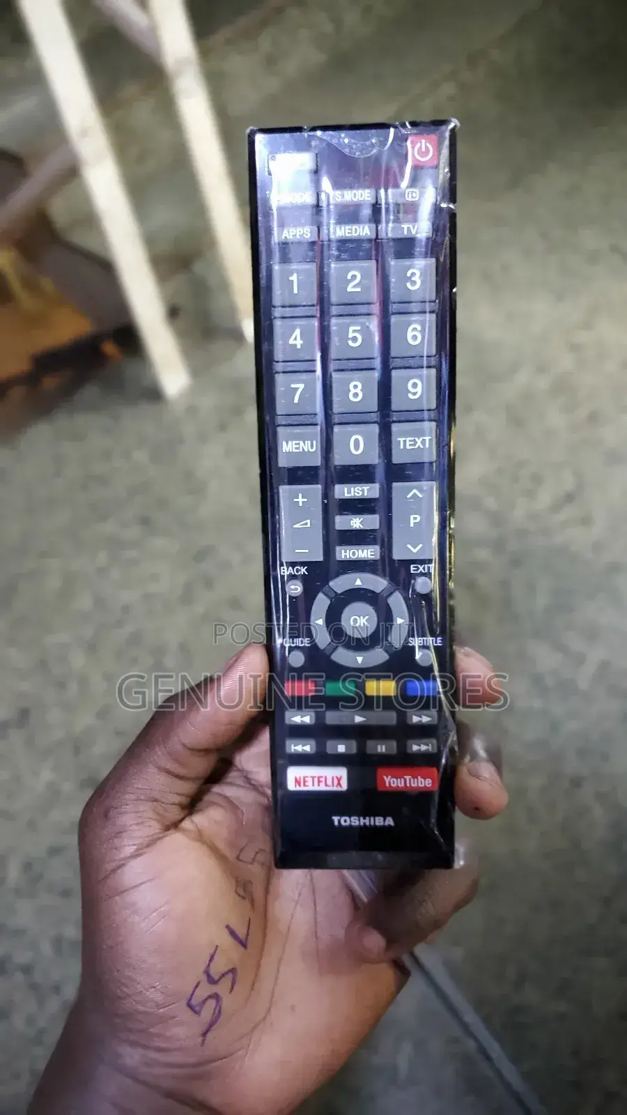 Toshiba Remote Control for Frame Tv Model.