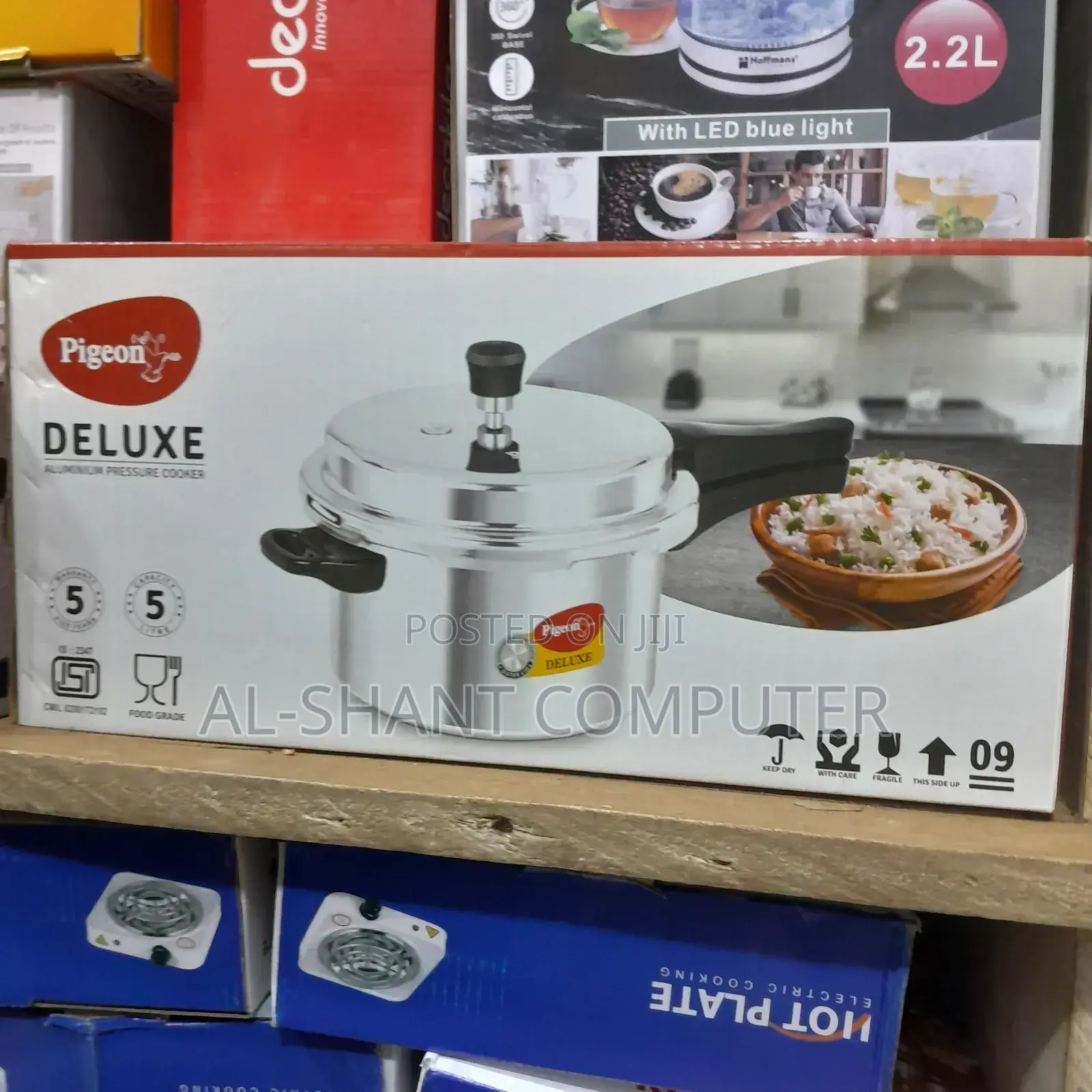 Deluxe 5l Aluminium Pressure Cooker/Pressure Cookers