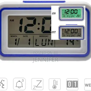 Unique Style Bedside Alarm Clock With Temperature Sensor