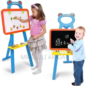 Kids Double Side Magnetic Erasabl Standing Art Drawing Board