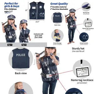Kids Police Costume Play Set