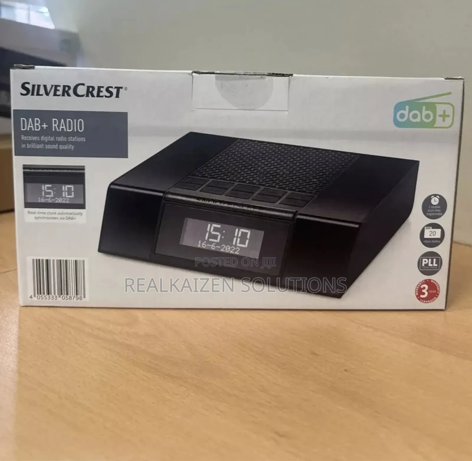 Uk Silver Crest Digital Dab Radio With Alarm| Sleep Function