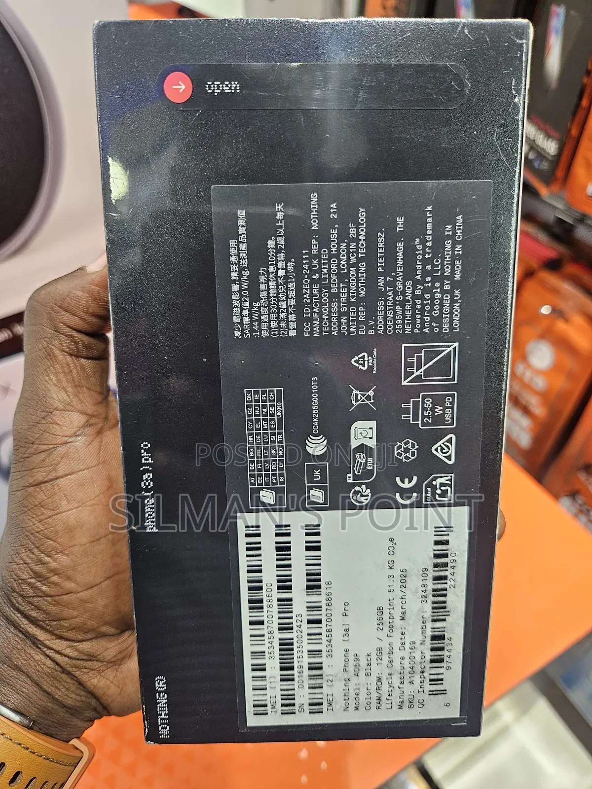 New Nothing Phone 3a Pro 256 GB Gray