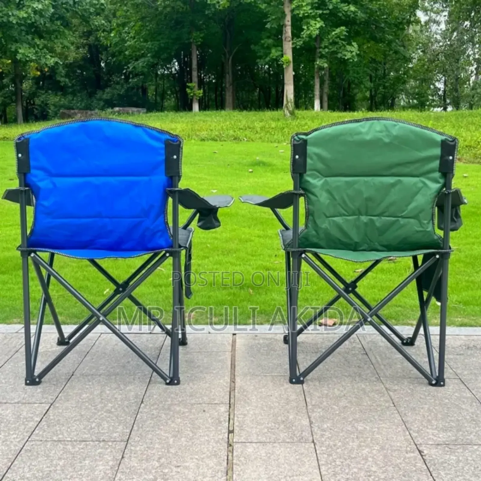 Light Mesh Thick Frame Foldable Camping Chair