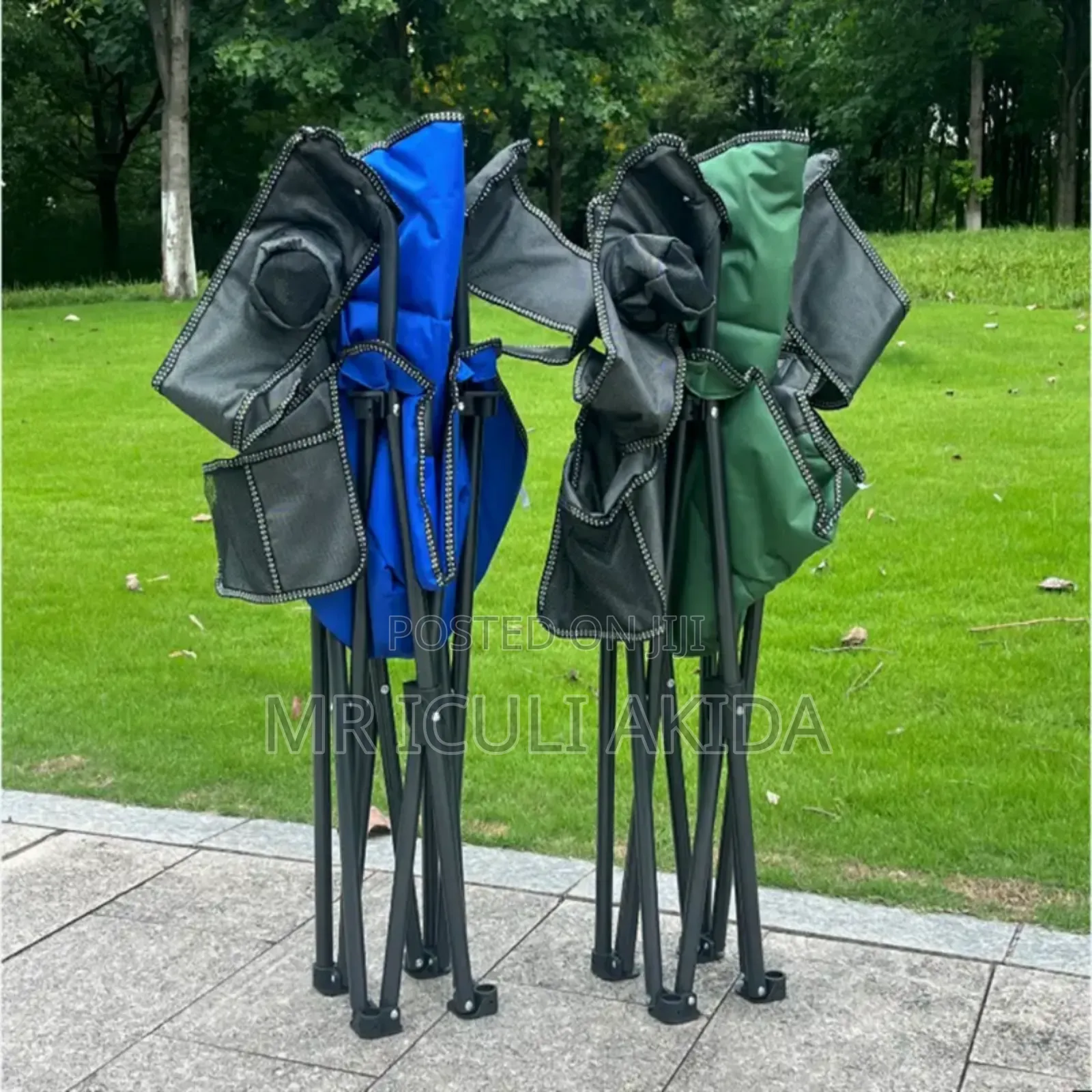 Light Mesh Thick Frame Foldable Camping Chair