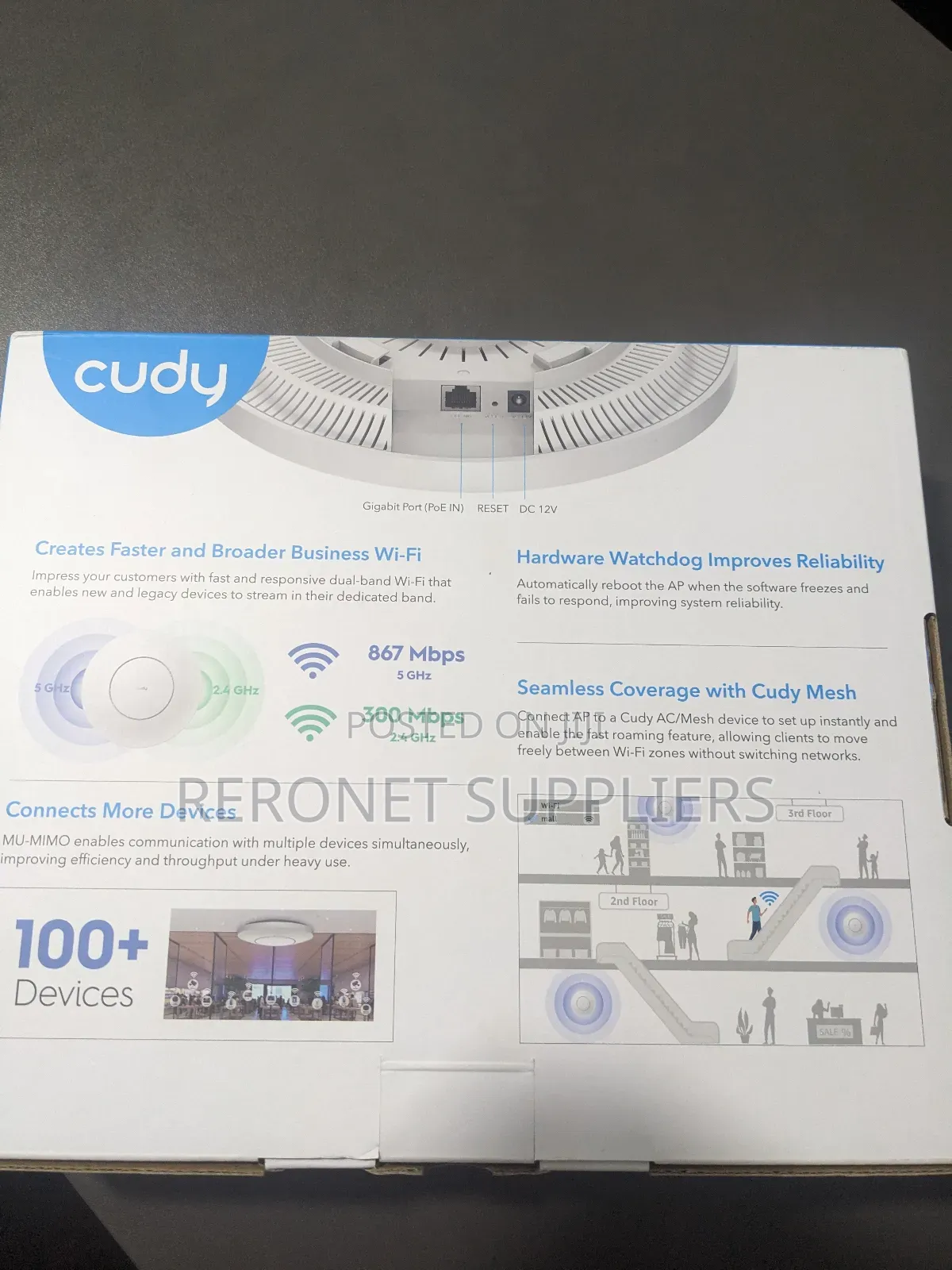 Cudy Ac1200 Dual Band Gigabit Indoor Access Point