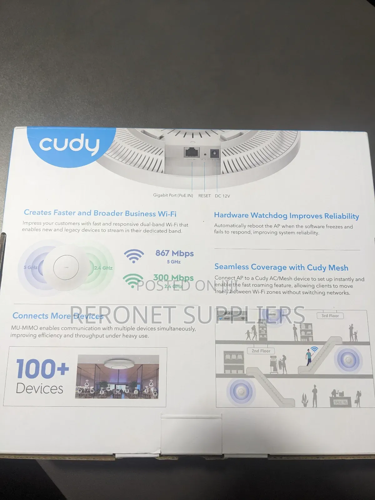 Cudy Ac1200 Dual Band Gigabit Indoor Access Point