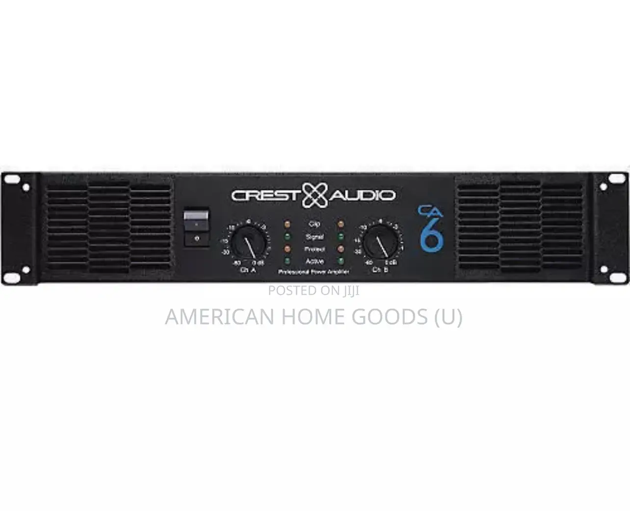 Crest Audio Ca6 Stereo Power Amplifier With SKB Case