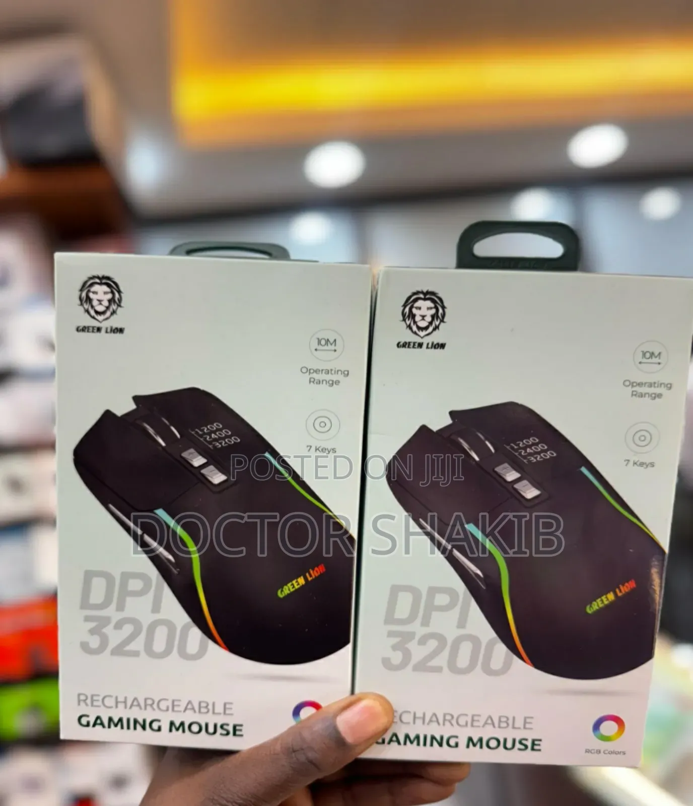 Quality Green Lion Rechargeable Gaming Mouse