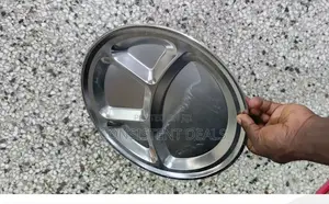 4 Portion Stainless Steel Food Serving Tray
