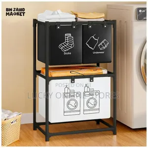 Modern Foldable Multi-Compartment Laundry Basket