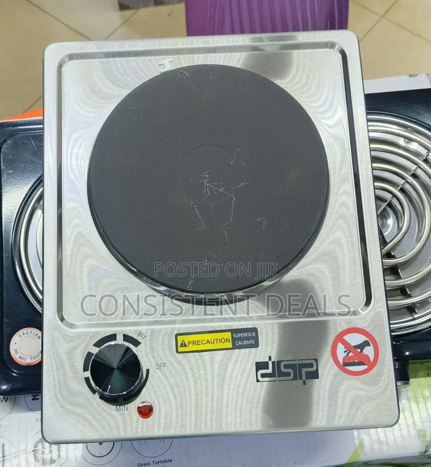 DSP Single Hot Plate - Silver
