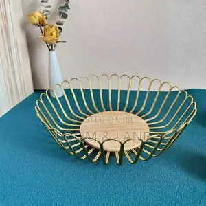 Creative Round Metal Fruit Bowl