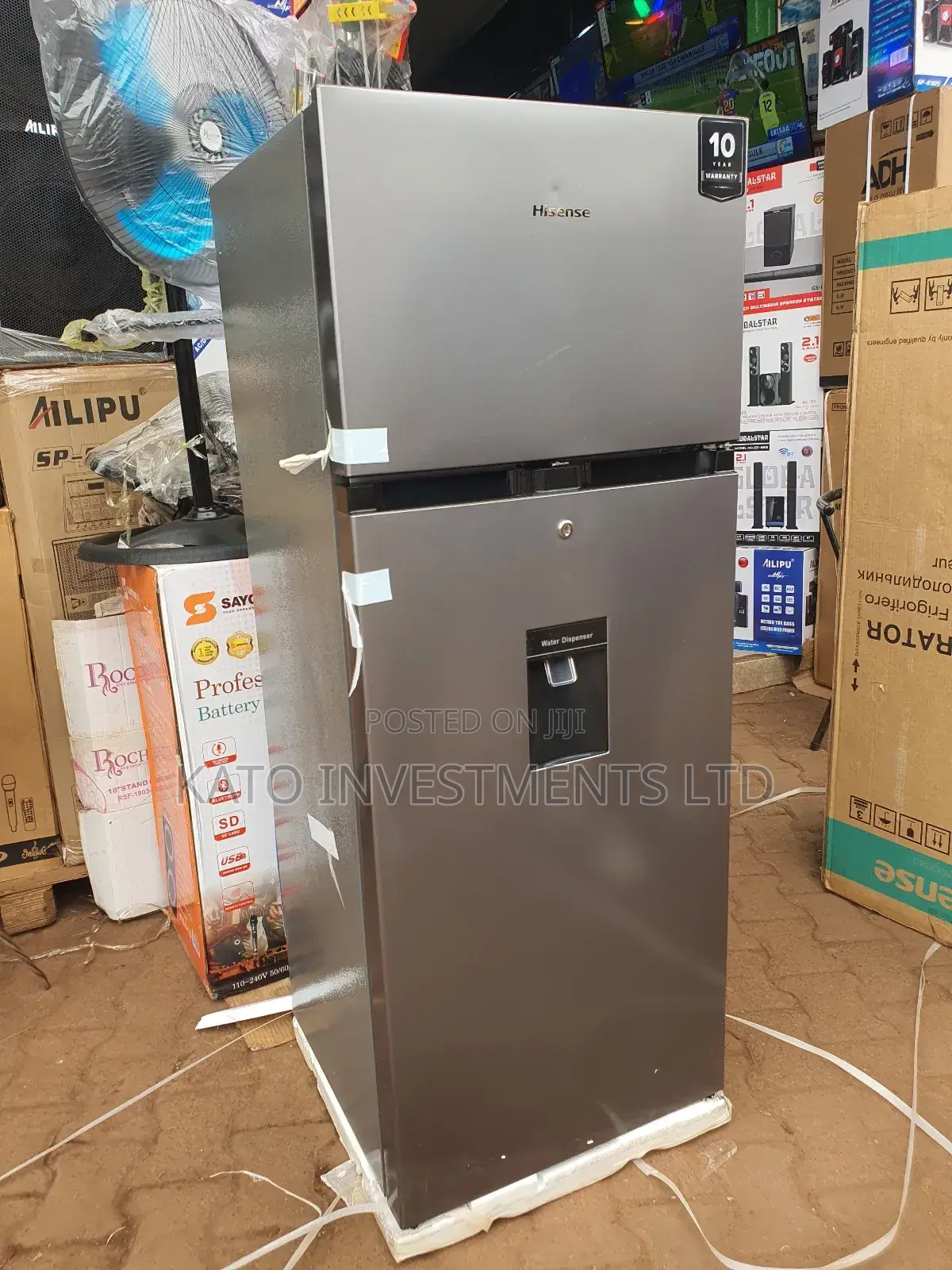 Hisense 270litrs Dispenser Fridge