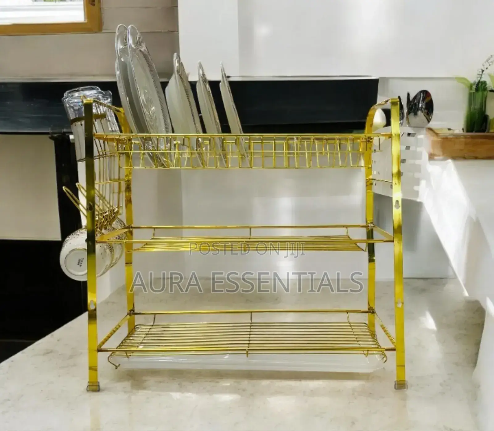 3layers Gold Disk Rack