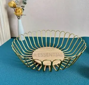Creative Round Metal Fruit Bowl