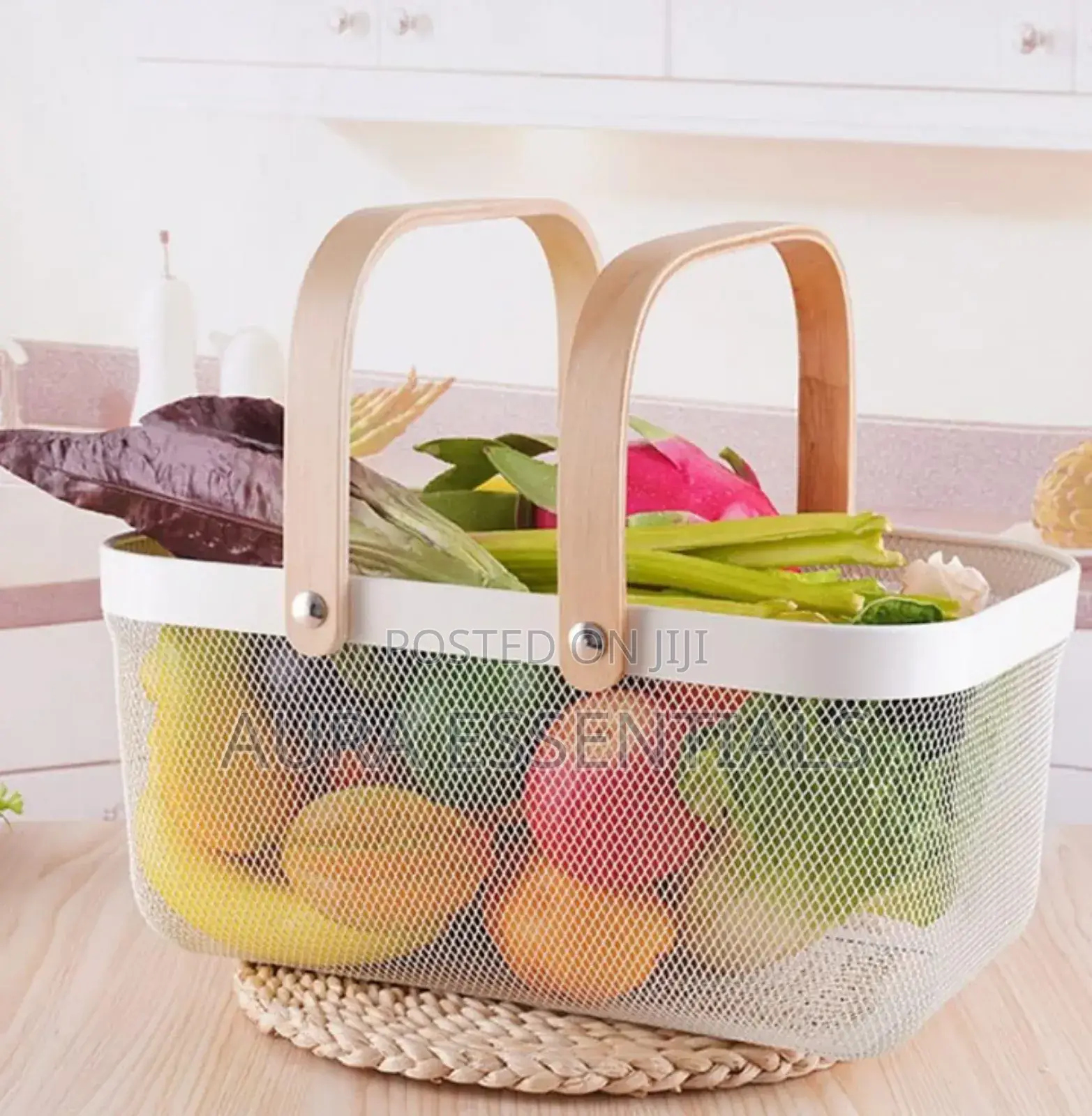 Wire Mesh Rectangular Vegetables Storage Basket