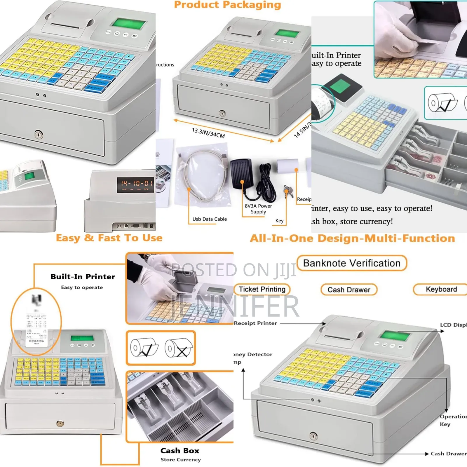 81 Key Electronic Cash Register Pos System