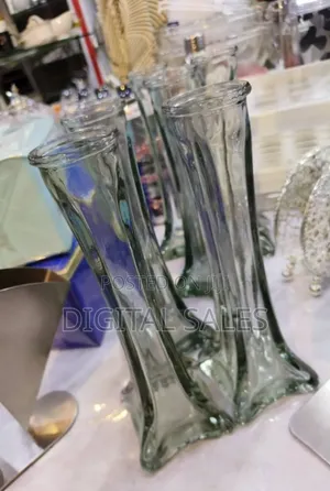 Clear Decorations Glass Flower Vase