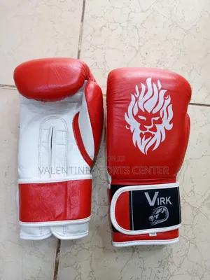 Virk Red Colour's Boxing Gloves Leather Original