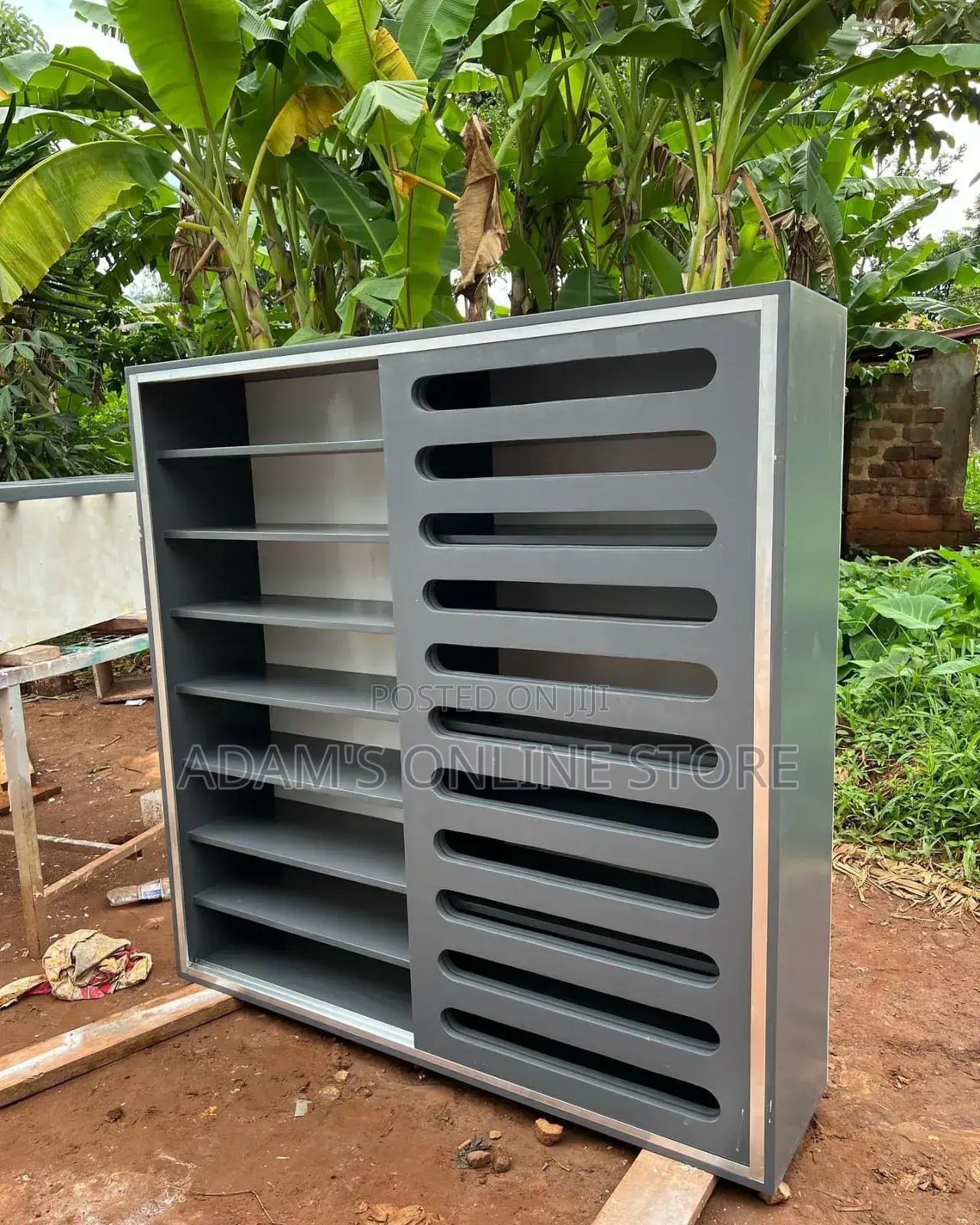 Sliding Shoe Rack in Grey Color