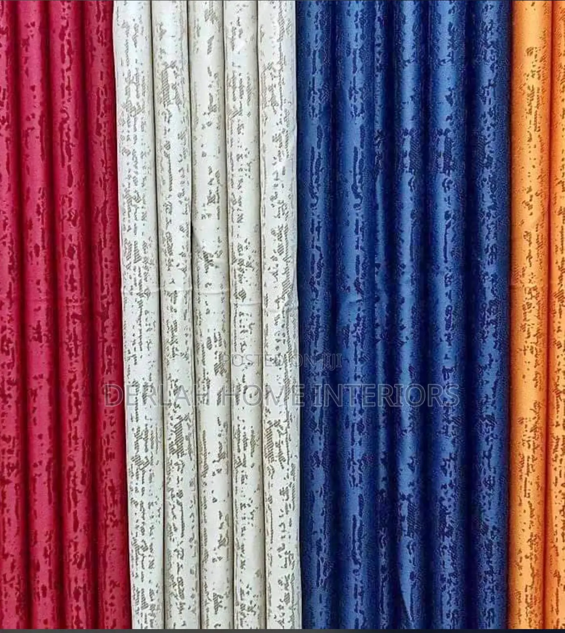 Imported Curtains Per Ready Meter In Blue