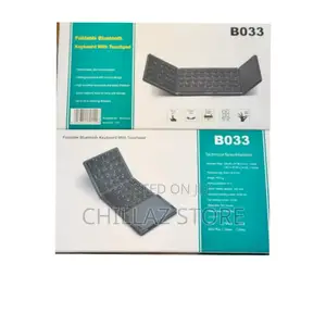 Portable Foldable B033 Bluetooth Wireless Keyboard.