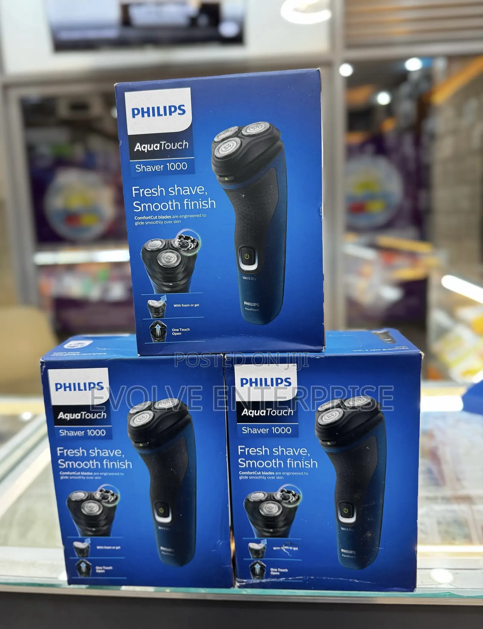 Philips Aqua Touch 1000 One Touch Cordless Smooth Shaver