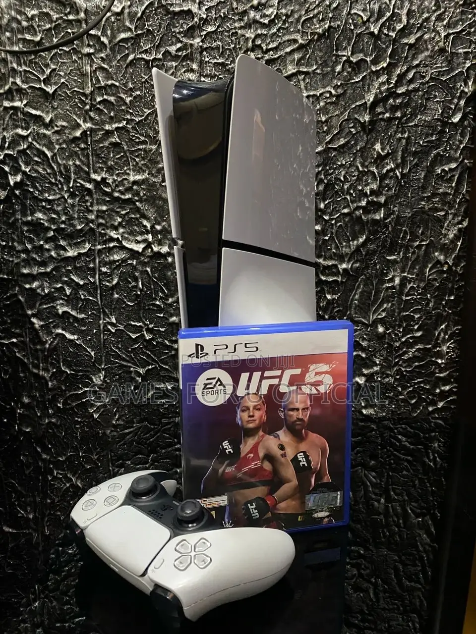 Ps5 Slim Cd Version Uk 1 Pad White Ufc 5 Game