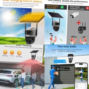 V380 4g Lte Sim Card 8mp Wireless PTZ Security Camera