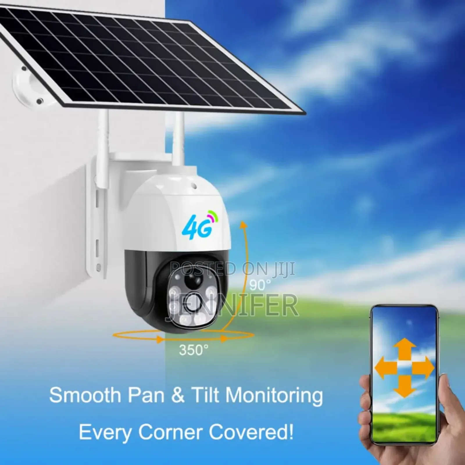 V380pro 4mp Full Colour Solar Panels Camera