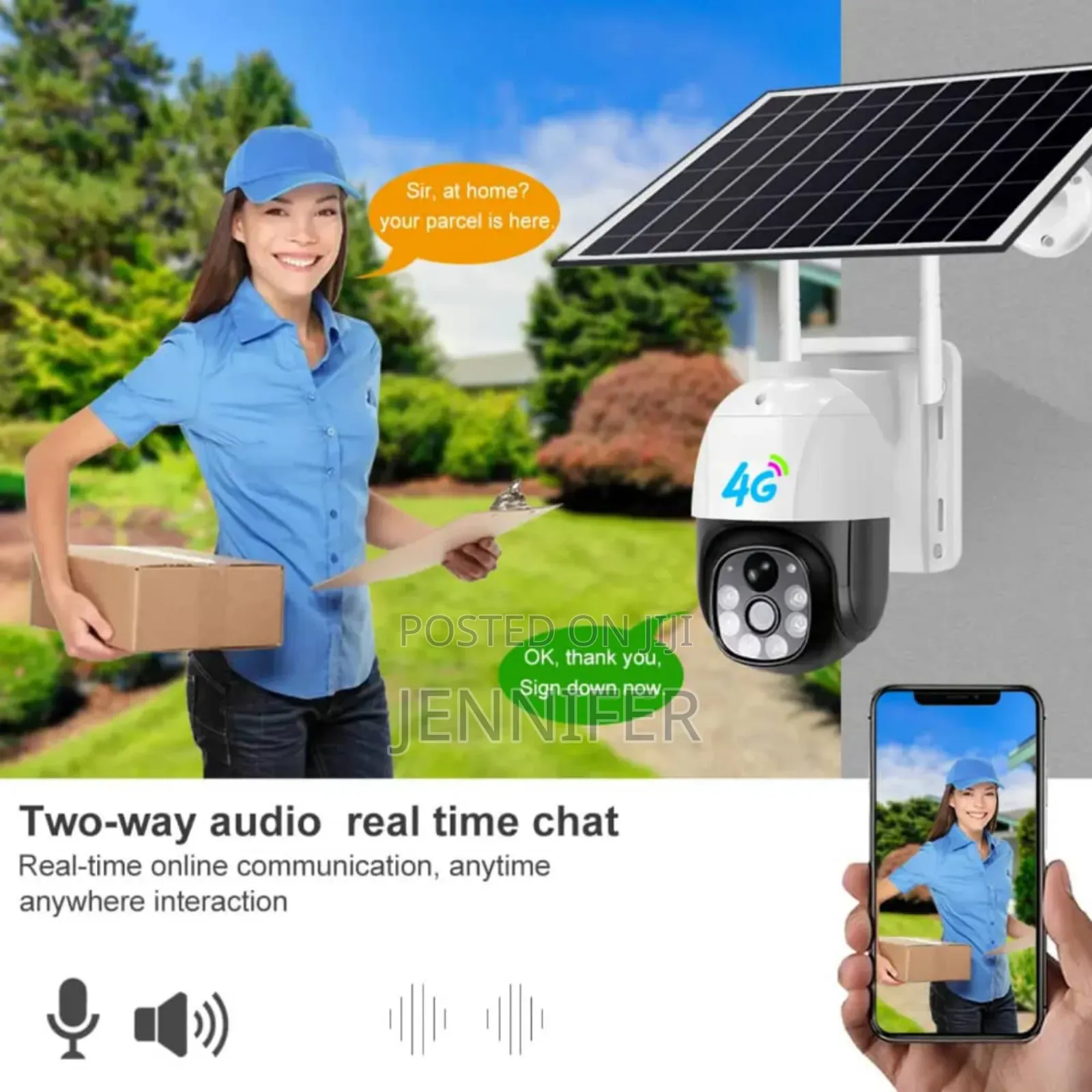 V380pro 4mp Full Colour Solar Panels Camera