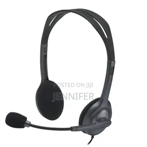 Logitech H111 Wired on Ear Headphones With Mic Black