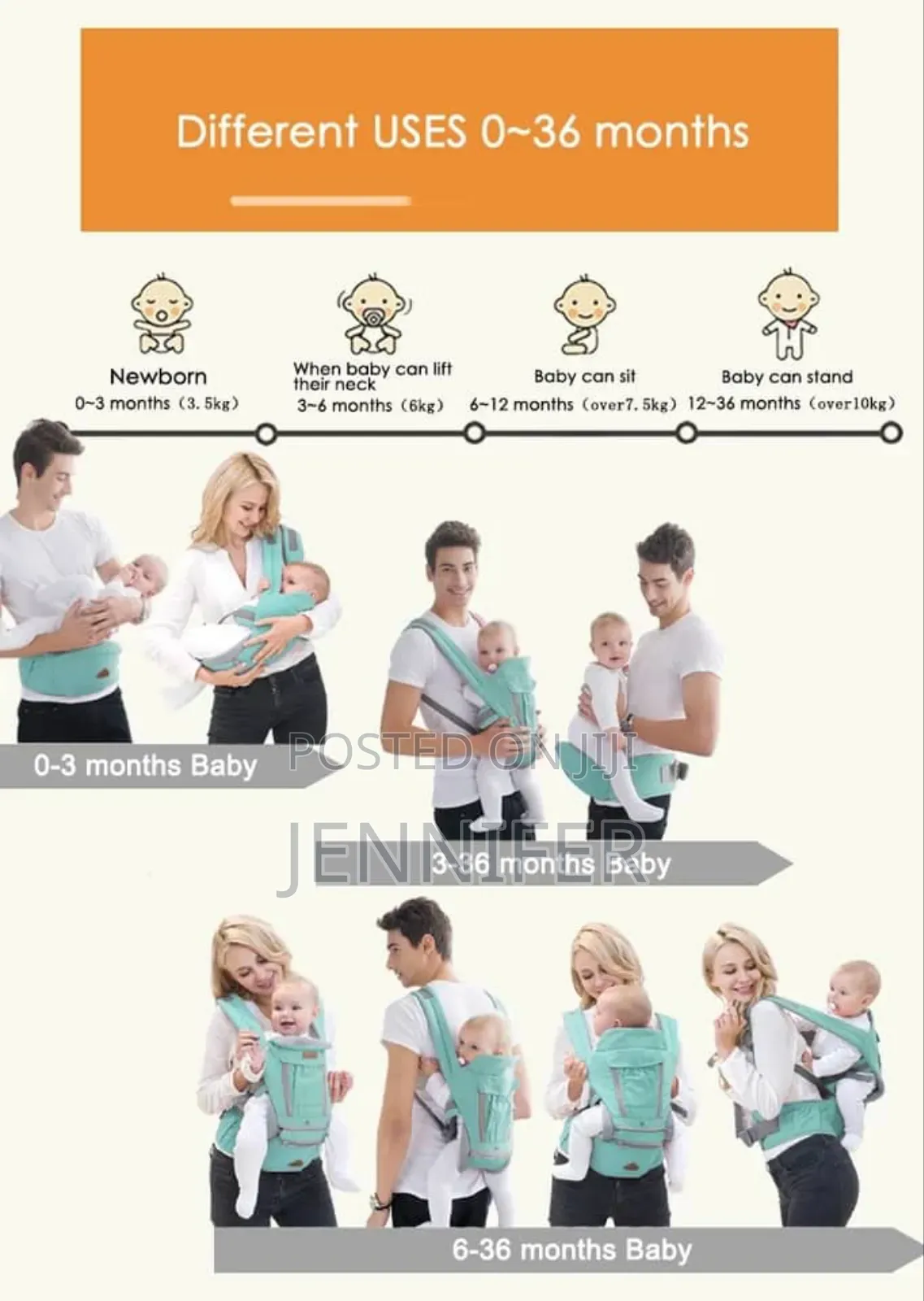 2in1 Hip Seat and Baby Carrier