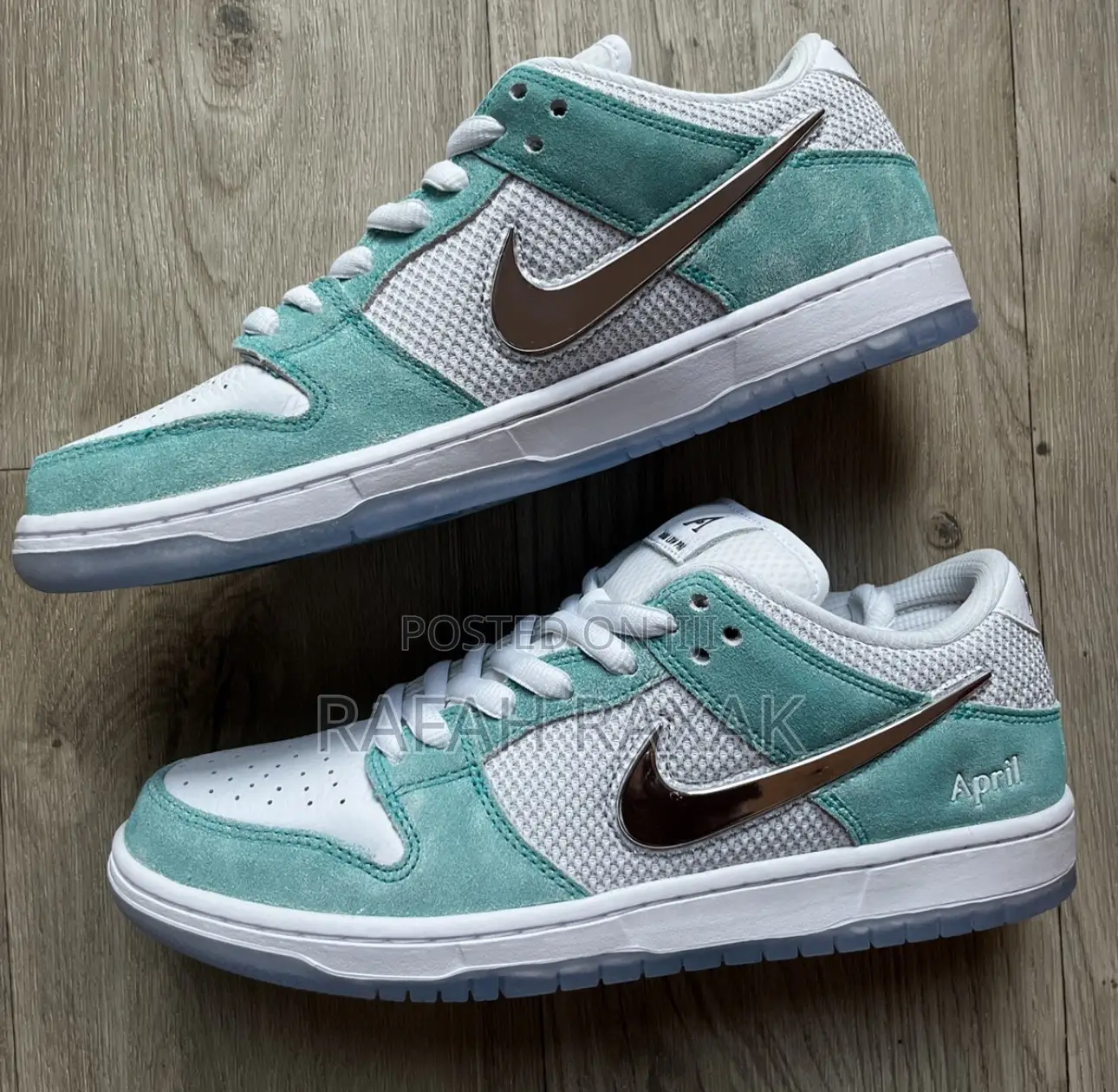 Original Nike Sb Dunk Low Pro X April “Blue” Sneakers