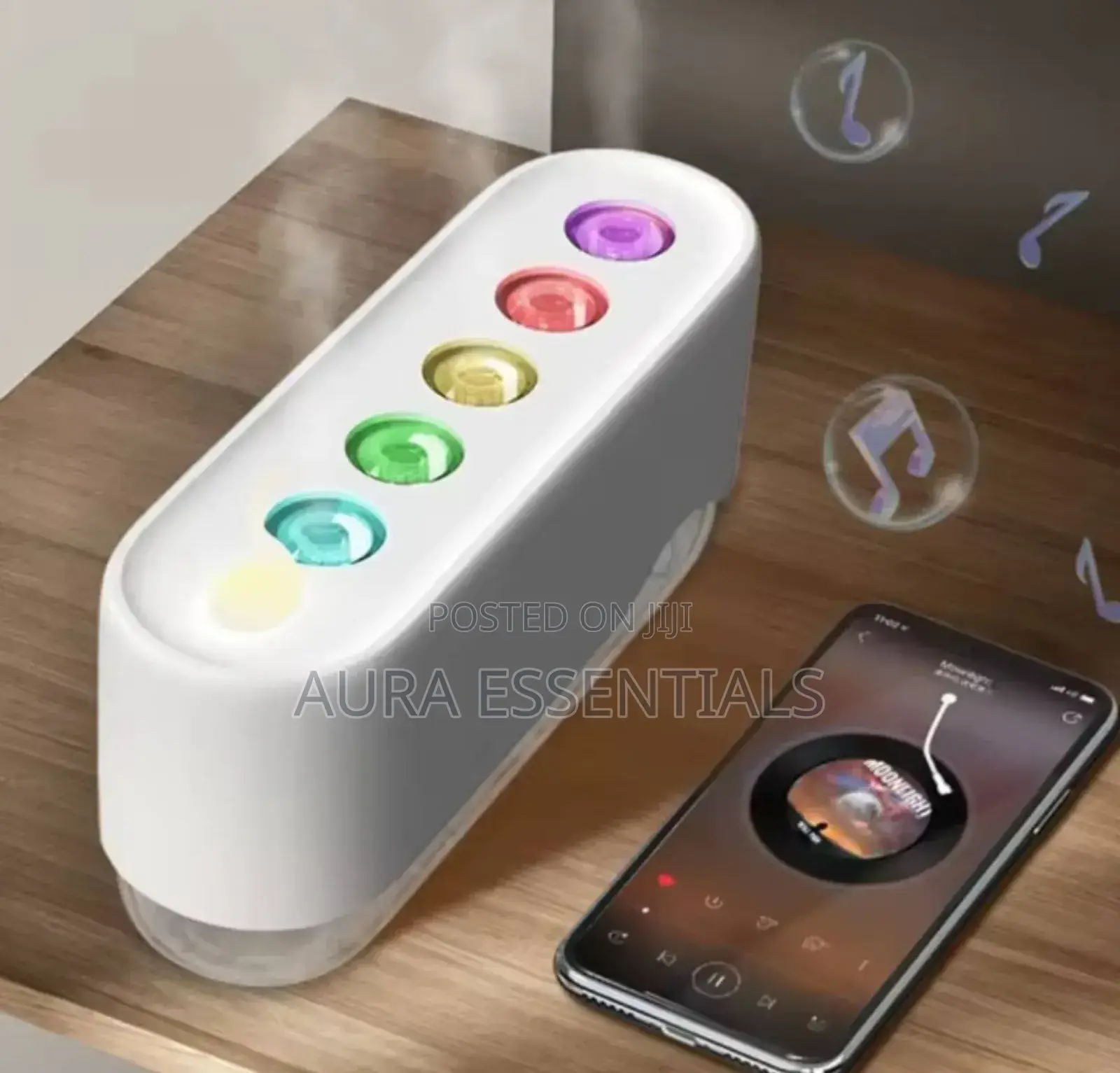 Usb Mist Humidifier With Colorful Light and Voice Control