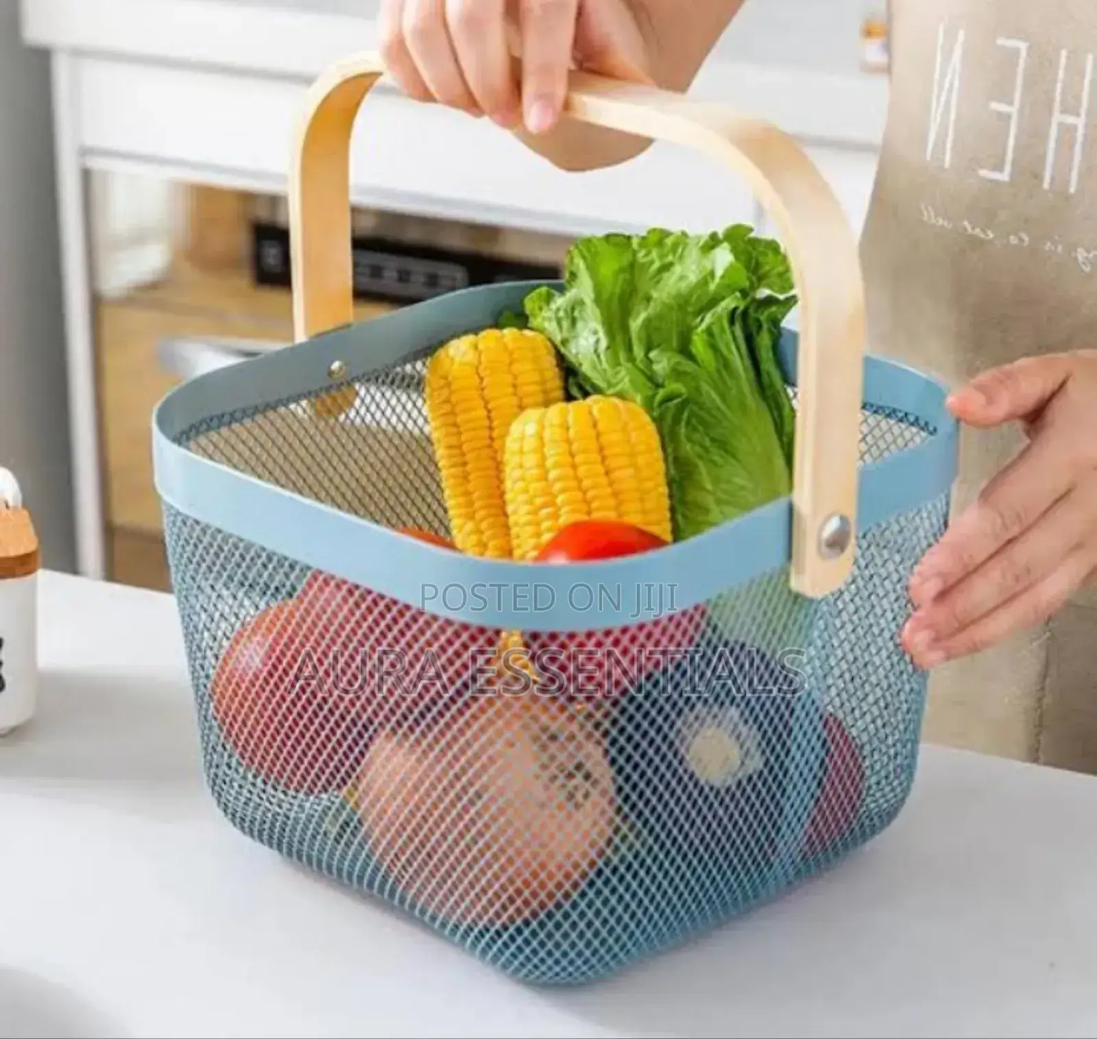Square Wire Mesh Fruit Storage Basket