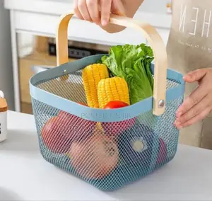 Square Wire Mesh Fruit Storage Basket