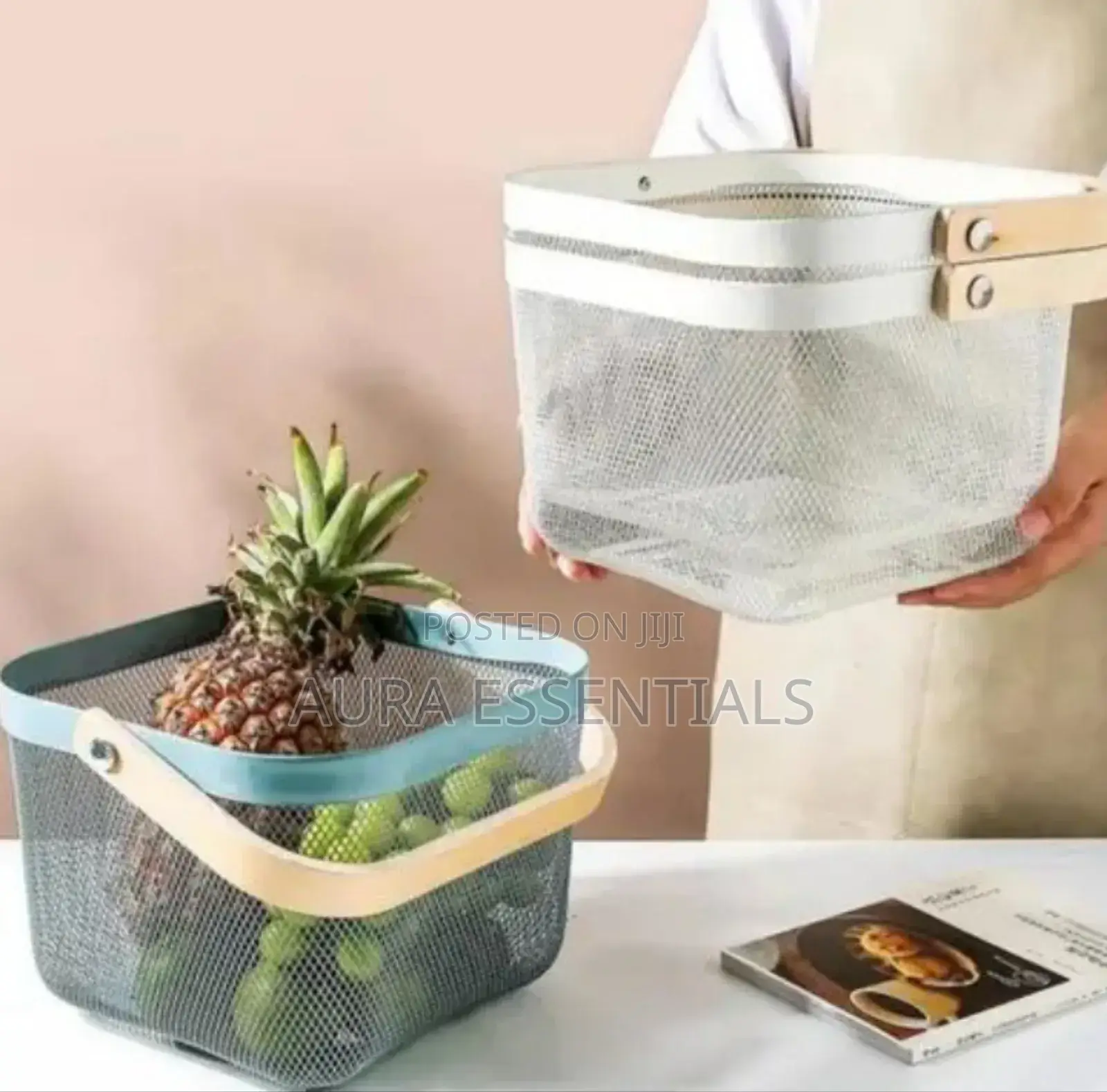 Square Wire Mesh Fruit Storage Basket