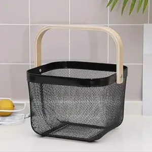 Square Wire Mesh Fruit Storage Basket