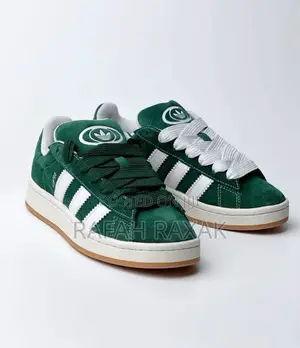 Original Green/Biege Adidas Campus 00s Suede Sneakers