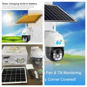 V380pro 4mp Full Colour Solar Panels Camera Long-Range
